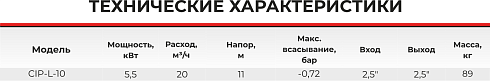 Самовсасывающий насос CIP-L-10-1