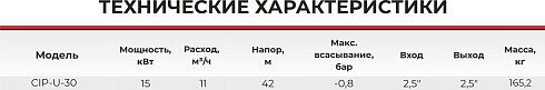 Самовсасывающий насос CIP-U-30-6
